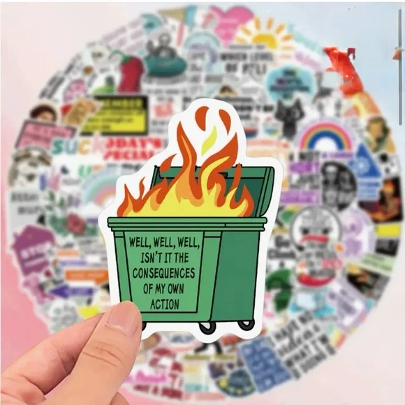 35ct Funny Stickers (assorted) - Picture 6 of 14